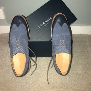 Cole Haan Wingtip Oxford Indigo/Blazer Blue